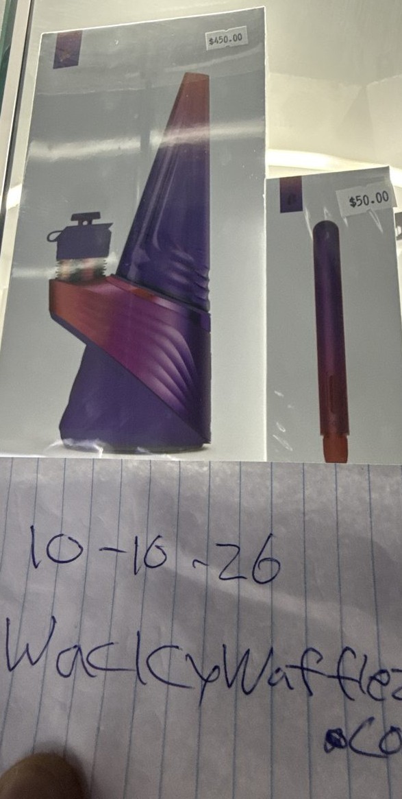 Puffco Plasma Peak Pro + Hot Knife, with dated note